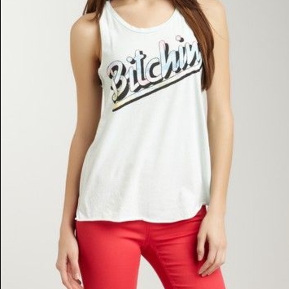 🔥JUNK FOOD🔥UO BITCHIN Easy Rider Soft Tank Top Mint Green XL NWT - Picture 7 of 7